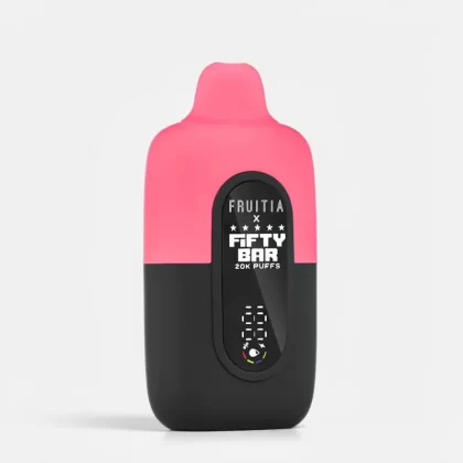 Fifty Bar x Fruitia Disposable Vape 20K Puffs Dual Mesh Coil