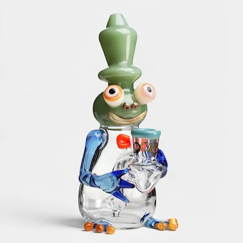 Lookah 10″ Cool Frog Borosilicate Glass Dab Rig