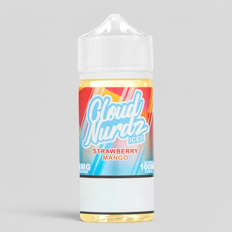 Cloud Nurdz – Strawberry Mango Iced 100mL Pre-Steeped