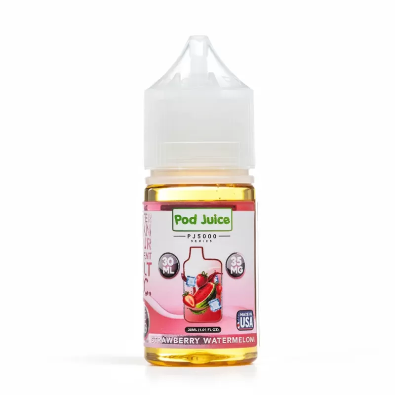 Pod Juice PJ5000 – Strawberry Watermelon Ice 30mL Salt Nic