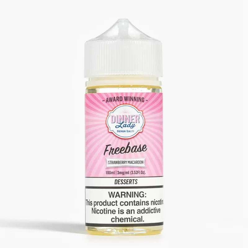 Dinner Lady – Strawberry Macaroon 100mL 70% VG E-Liquid