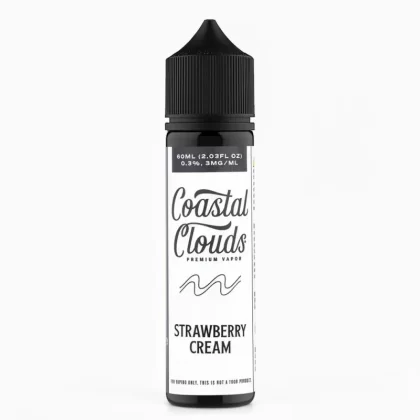 Coastal Clouds Strawberry Cream 60mL Vape Juice 70% VG