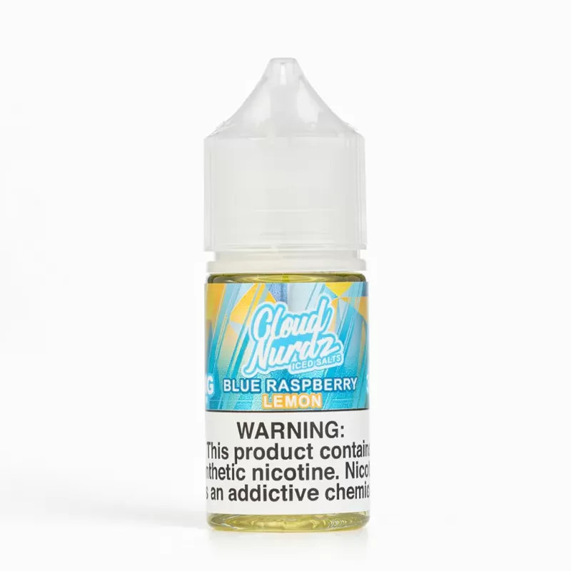 Cloud Nurdz Salts Iced Blue Raspberry Lemon 30mL Salt Nic