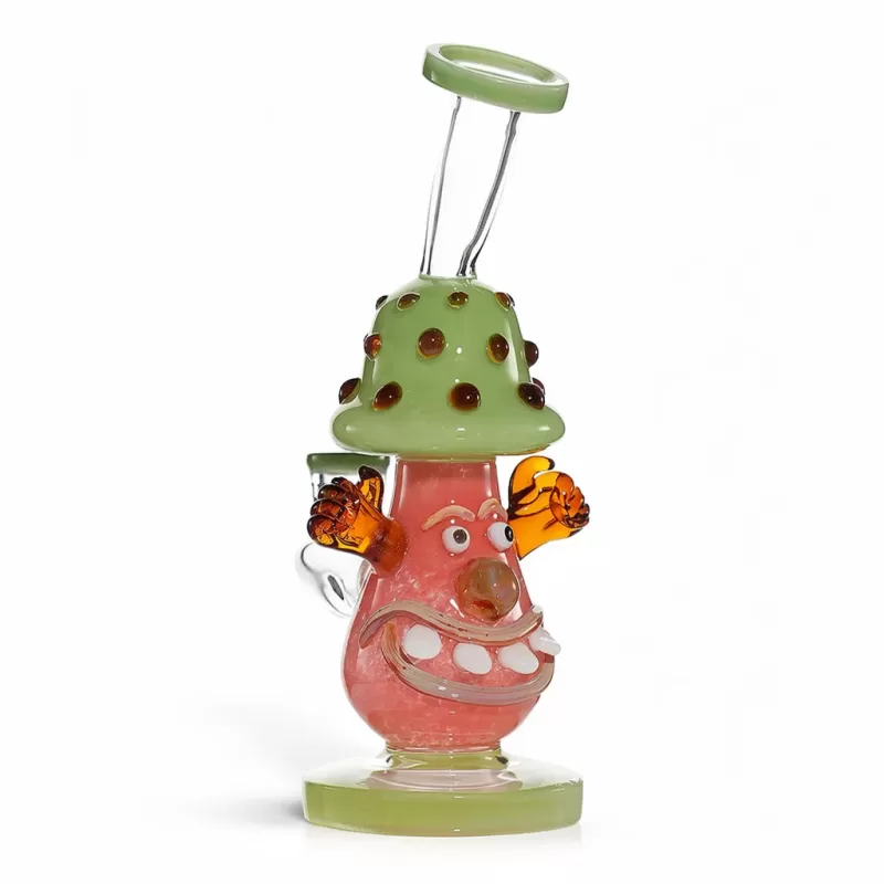 Lookah 11″ Cute Clown Mushroom Dab Rig – Borosilicate Glass - Image 2