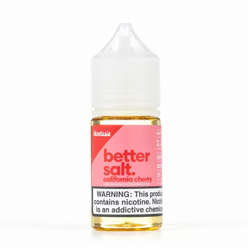 Better Salt – California Cherry 30mL – Pre-Steeped