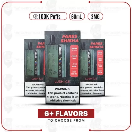 WiWi Fares Shisha 100K Puffs Disposable Vape – 3MG
