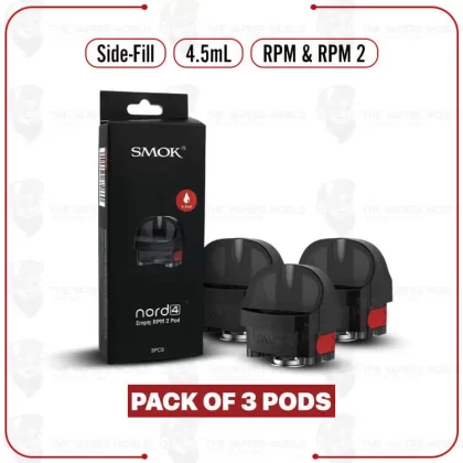SMOK NORD 4 Empty Replacement Pod Cartridge – 3PK