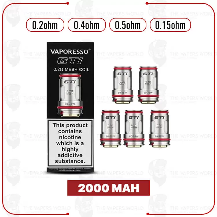 VAPORESSO GTi Replacement Coils – 5PK