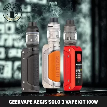 Geekvape Aegis Solo 3 Vape Kit (External Battery) 100W In DUBAI, UAE