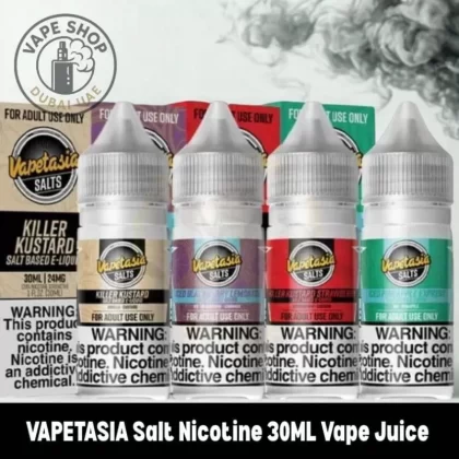 VAPETASIA Salt Nicotine 30ML Vape Juice 24MG and 48MG E-Liquid in