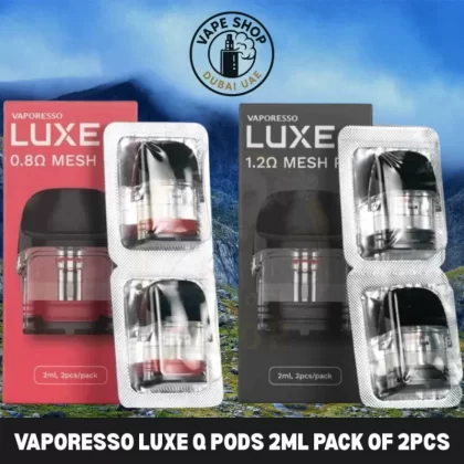 VAPORESSO LUXE Q Pods 2ml pack of 2pcs Replacement Pods in Dubai, UAE