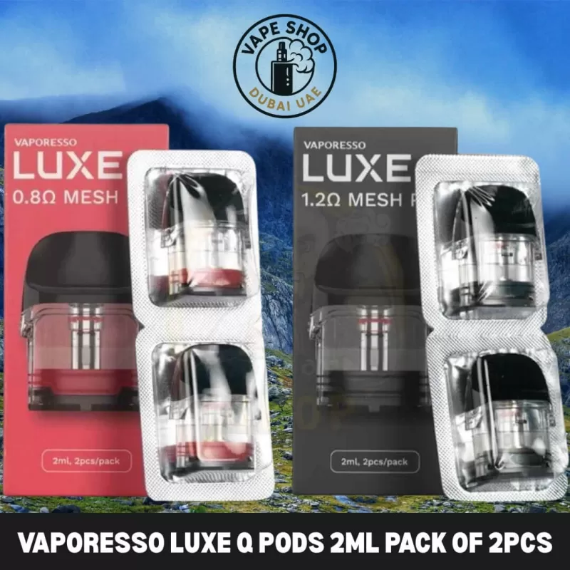VAPORESSO LUXE Q Pods 2ml pack of 2pcs Replacement Pods in Dubai, UAE