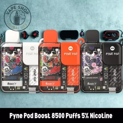Pyne Pod Boost 8500 Puffs 5% Nicotine Rechargeable Vape
