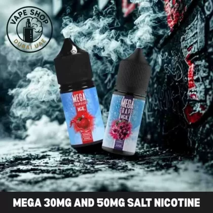 MEGA 30mg and 50mg 30ml Salt Nicotine E-juice in Dubai UAE