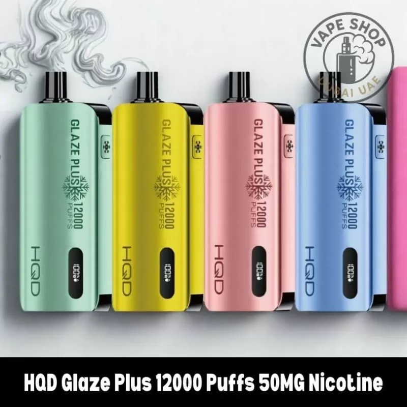 HQD Glaze Plus 12000 Puffs 50MG Nicotine Dual Mesh Coil Disposable