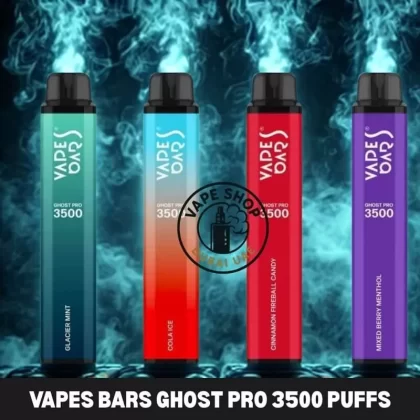 Vapes Bars Ghost Pro 2% nicotine 3500 Puffs Disposable in Dubai UAE