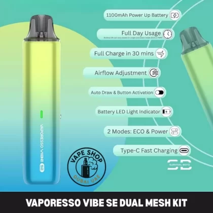 VAPORESSO Vibe SE Dual Mesh Kit In Dubai