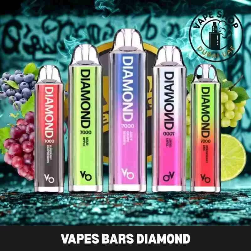 Vapes Bars Diamond 2% Nicotine 7000 Puffs in Dubai UAE