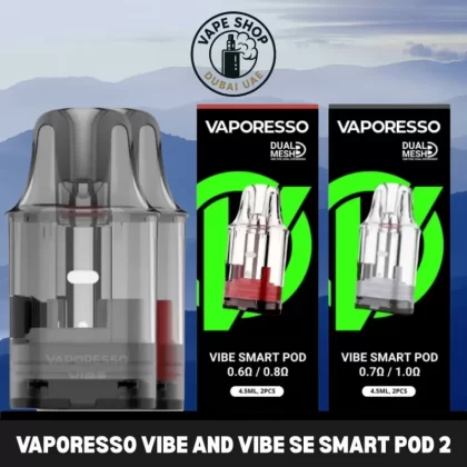 Vaporesso Vibe and Vibe SE Smart Pod 2 in 1 Pack Cartridge In Dubai