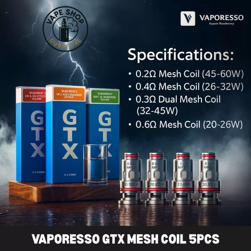 Vaporesso GTX Mesh Coil 5pcs In Dubai