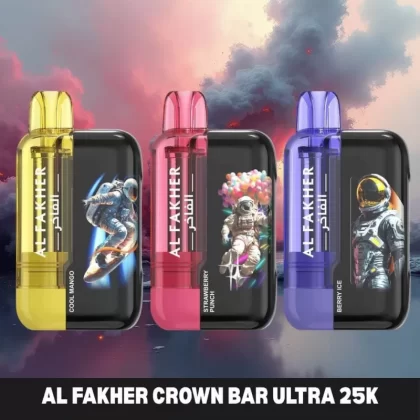 Buy AL FAKHER Crown Bar Ultra 25000 Puffs 5MG Disposable Vape Online