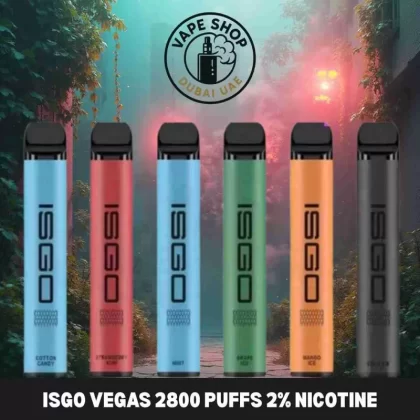 ISGO VEGAS 2800 Puffs 2% Nicotine Disposable Vape In Dubai UAE