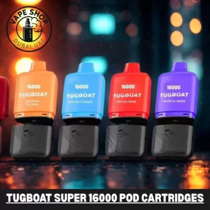 Tugboat Super 16000 Pod Cartridges 5%Nicotine Disposable Vape