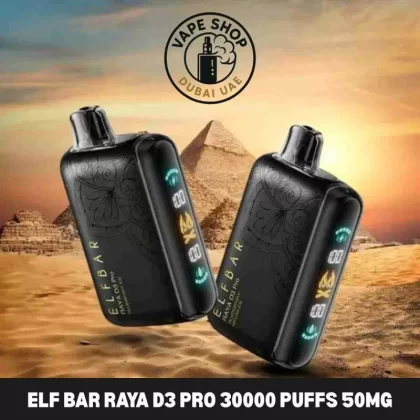 Elf bar Raya d3 pro 30000 puffs 50mg disposable vape in UAE