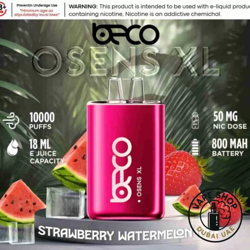 BECO Osens XL 10000 Puffs 50mg Nicotine Rechargeable Disposable Vape - Image 3