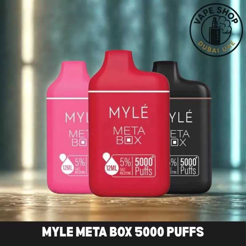 Myle Meta Box 2% & 5% nicotine 5000 Puffs rechargeable Disposable Vape