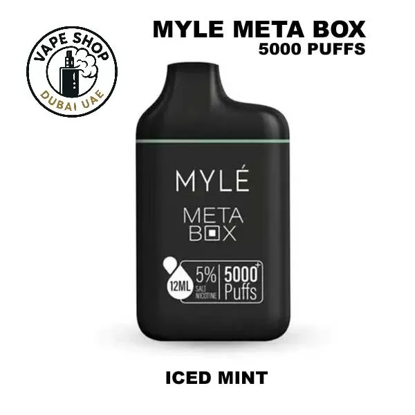 Myle Meta Box 2% & 5% nicotine 5000 Puffs rechargeable Disposable Vape - Image 3