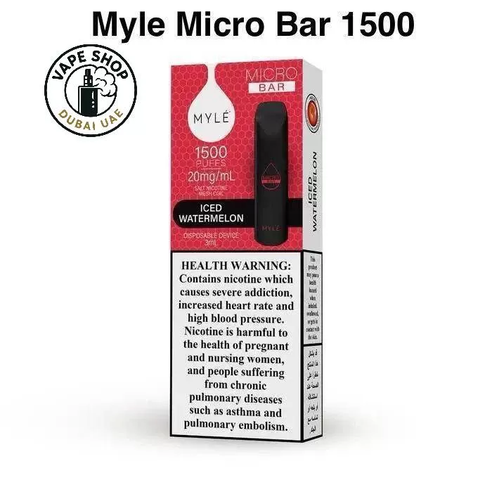 Myle Micro Bar 1500 puffs 2% (20mg) Disposable in dubai - Image 3