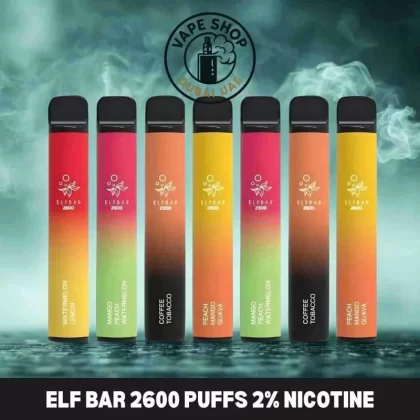 ELF BAR 2600 Puffs 20MG Disposable Vape in Dubai