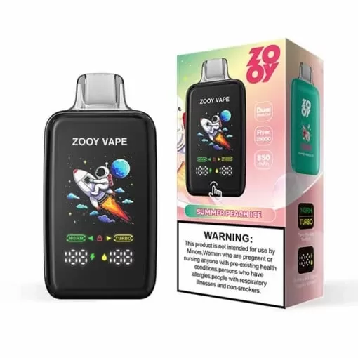 ZOOY VAPE FLYER 35000 – 35K Puffs 0.8Ω Double Mesh Coil 850mAh - Image 2