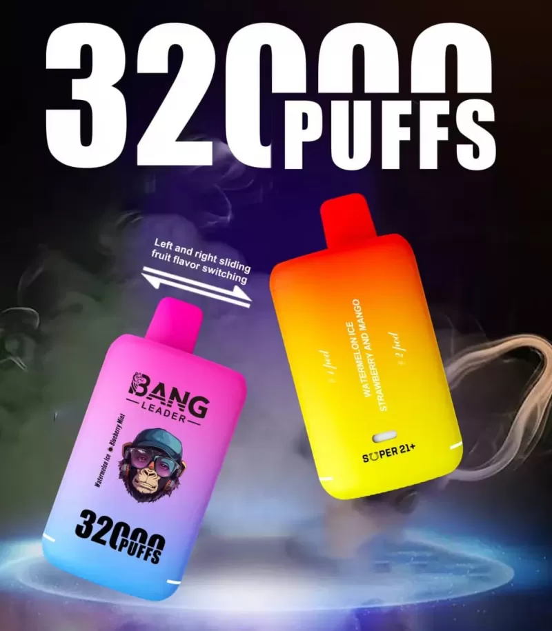 Bang Leader 32000 – 32K Puffs 28ml×2 E-liquid Dual Flavors Disposable