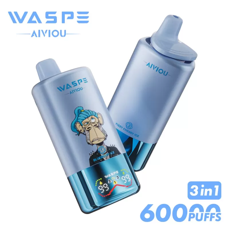 WASPE 3 in 1 60000 – 60K Puffs 0.9Ω*3 Mesh Coil 650mAh Disposable Vape - Image 2