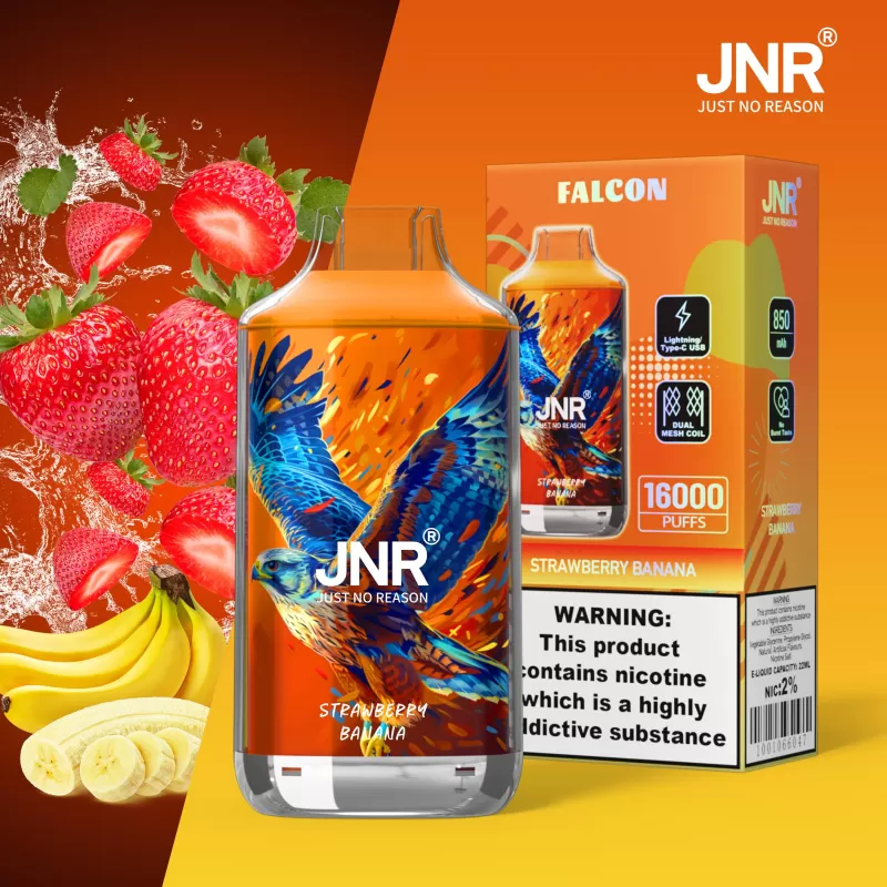 JNR Falcon 16000 – 16K Puffs 1Ω Mesh Coil Adjustable Airflow - Image 2