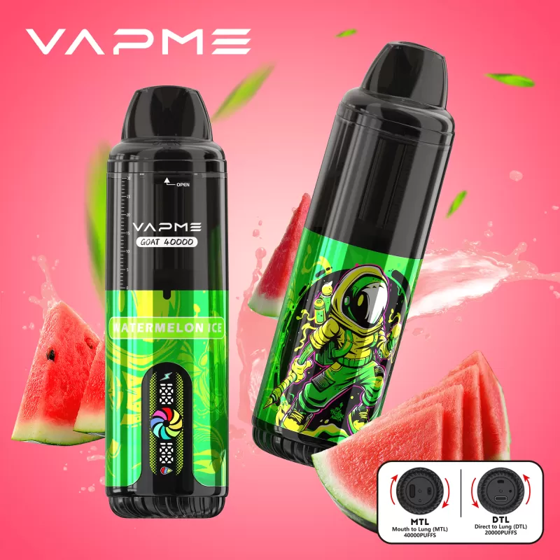 VAPME GOAT 40000 – 40K Puffs 0.4Ω Mesh Coil Digital Display Disposable - Image 2