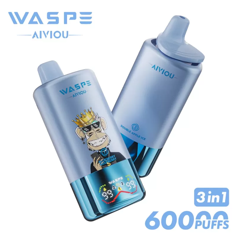 WASPE 3 in 1 60000 – 60K Puffs 0.9Ω*3 Mesh Coil 650mAh Disposable Vape - Image 3