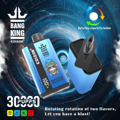 Bang King 30000 – 30K Puffs Dual Flavors 1.0Ω Mesh Coil Disposable