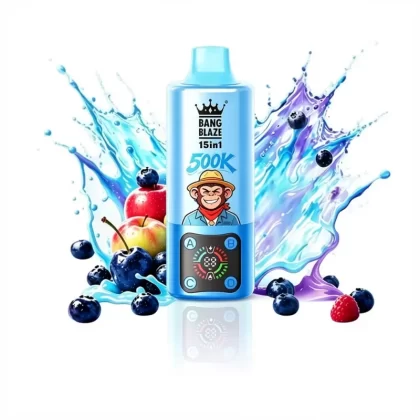 Bang Blaze 500K Puffs 15-in-1 Flavors Vape with LED Display