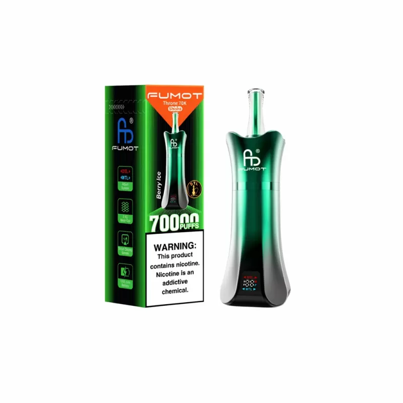 FUMOT Throne 70K Shisha Disposable Vape 0.4Ω Mesh - Image 2