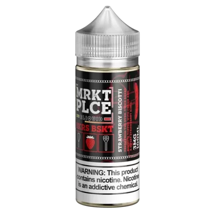 MRKT PLCE Strawberry Biscotti (BKRS BSKT) Vape e-Liquid 100mL