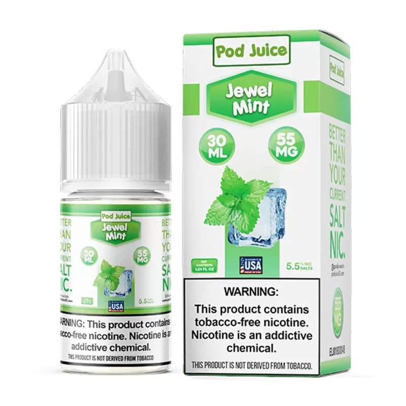 Pod Juice Jewl Mint Salt e-Liquid 30mL - Image 2