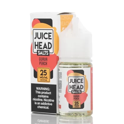 Juice Head SALT Guava Peach Vape e-Liquid 30mL