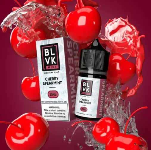 BLVK Mint Salt Cherry Spearmint Vape e-Liquid 30mL