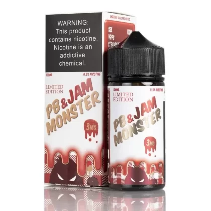 Jam Monster PB&J Strawberry Vape e-Liquid 100mL