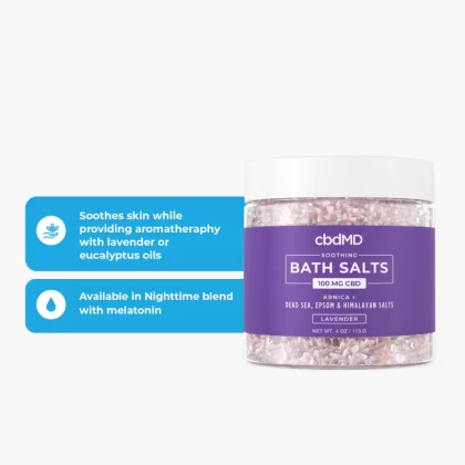 cbdMD CBD Bath Salts 4oz 100mg