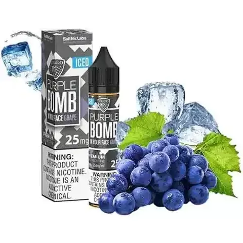 Vgod SALT Iced Purple Bomb Eliquid