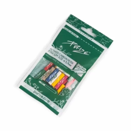 Purize – Xtra slim carbon filters 33 pcs mixed colors (ø 6 mm)
